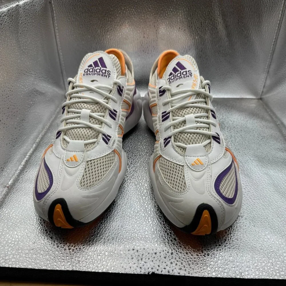 Size‎ 7.5 Adidas FYW S-97 Mens White Purple Orange Athletic Shoes EE5303